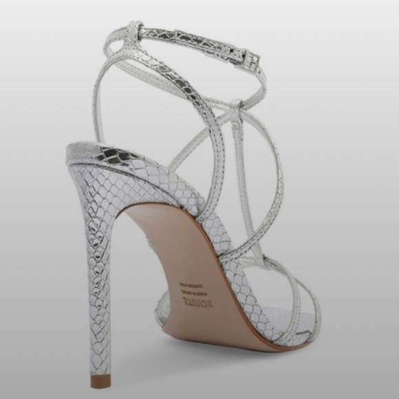 NWT - Silver Sandals by Schutz size US6 - Picture 2 of 3